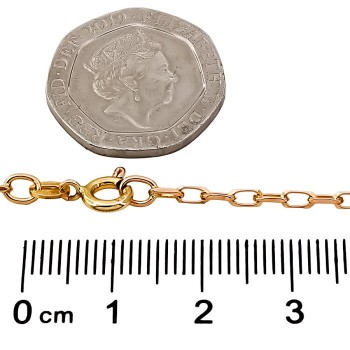 9ct gold 4.4g 19 inch paperlink Chain